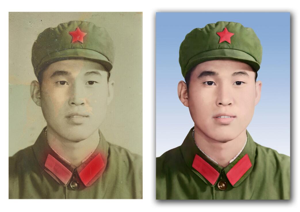 鄂托克前破损照片修复-18