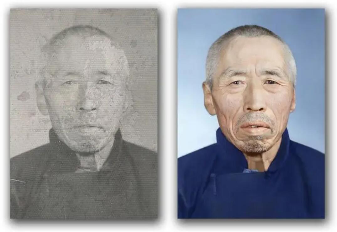 鄂托克前破损照片修复-56